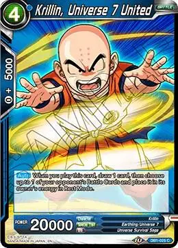 Krillin, Universe 7 United card art
