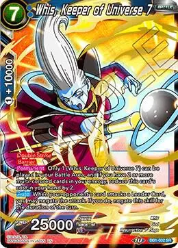 Whis, Keeper of Universe 7 card art