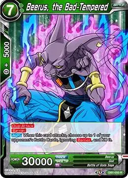 Beerus, the Bad-Tempered card art