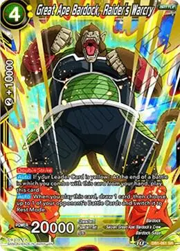 Great Ape Bardock, Raider's Warcry card art