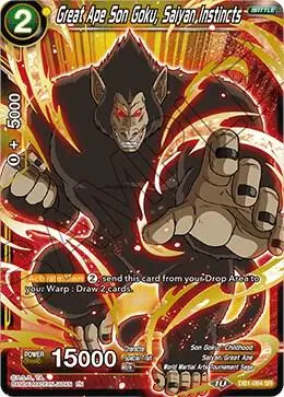 Great Ape Son Goku, Saiyan Instincts card art