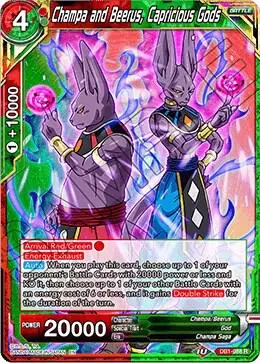 Champa and Beerus, Capricious Gods card art