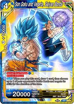 Son Goku and Vegeta, Saiyan Bonds card art