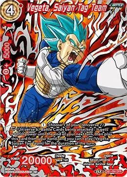 Vegeta, Saiyan Tag Team card art