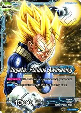 Vegeta // Vegeta, Furious Awakening (Draft Box 04 Tournament) card art