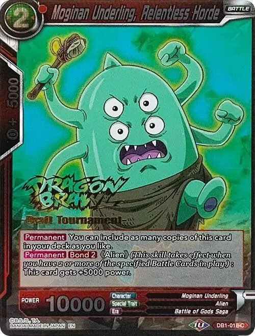 Moginan Underling, Relentless Horde (Dragon Brawl Draft Tournament Gold Stamped) card art