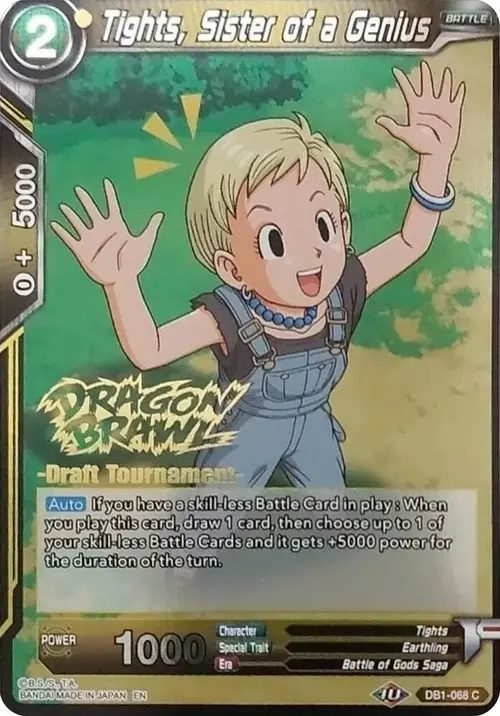 Tights, Sister of a Genius (Dragon Brawl Draft Tournament Gold Stamped) card art