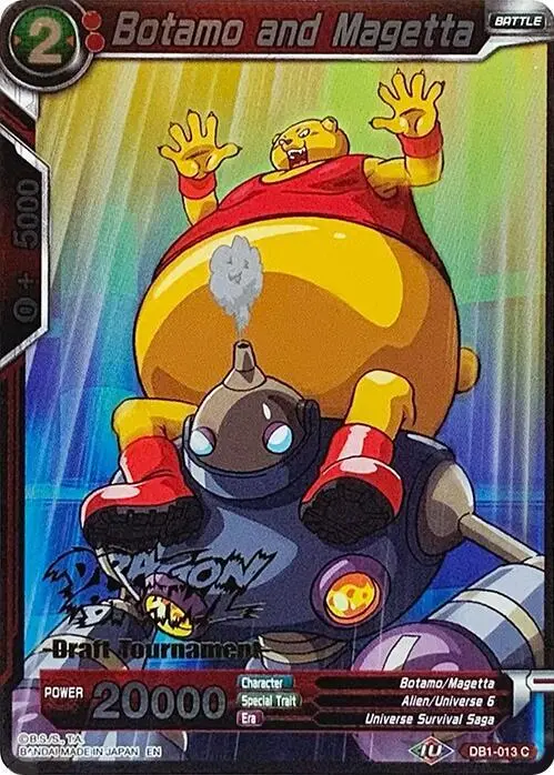 Botamo and Magetta (Dragon Brawl Draft Tournament Gold Stamped) card art