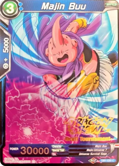 Majin Buu (Dragon Brawl Draft Tournament Gold Stamped) card art