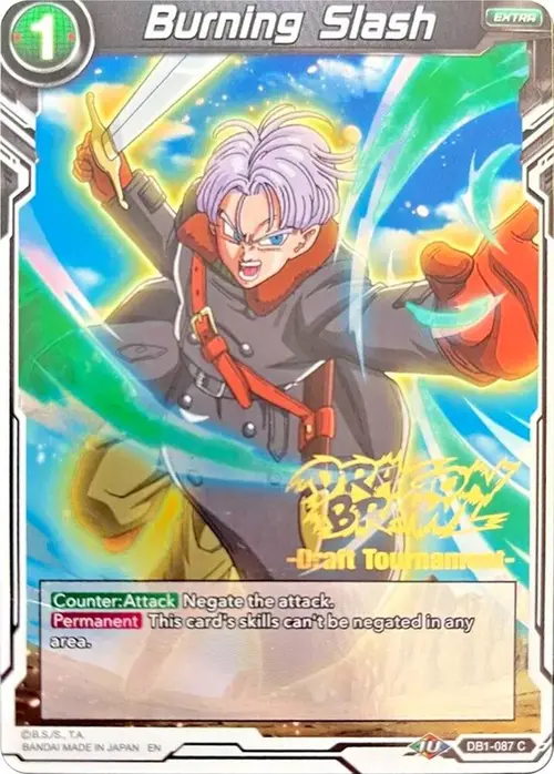 Burning Slash (Dragon Brawl Draft Tournament Gold Stamped) card art