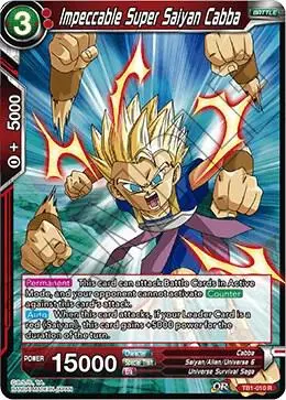 Impeccable Super Saiyan Cabba (Shatterfoil) card art
