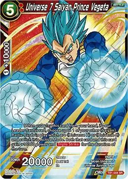 Universe 7 Saiyan Prince Vegeta (Shatterfoil) card art