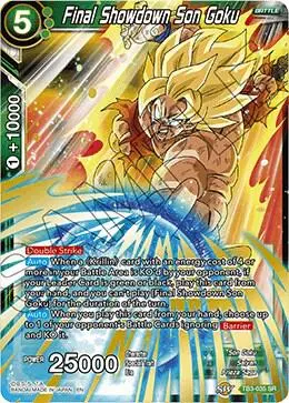 Final Showdown Son Goku (Shatterfoil) card art