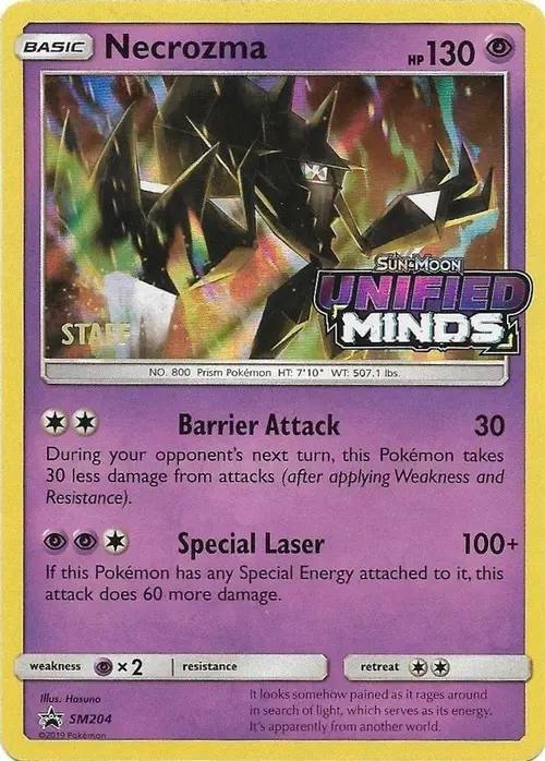 Necrozma - SM204 (Prerelease) [Staff] card art