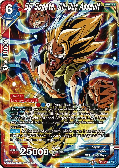 SS Gogeta, All-Out Assault card art