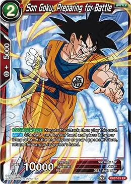 Son Goku, Preparing for Battle card art