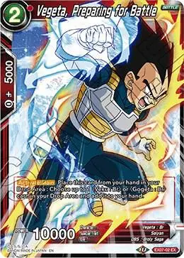 Vegeta, Preparing for Battle card art
