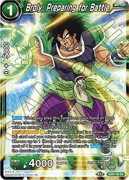 Broly, Preparing for Battle card art