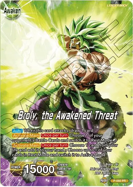 Broly // Broly, the Awakened Threat card art