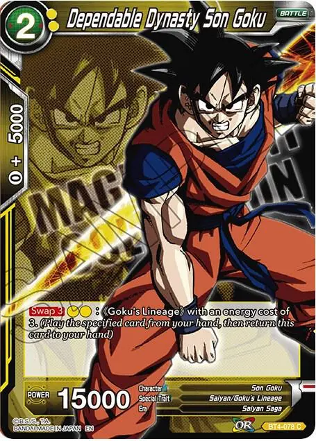 Dependable Dynasty Son Goku card art