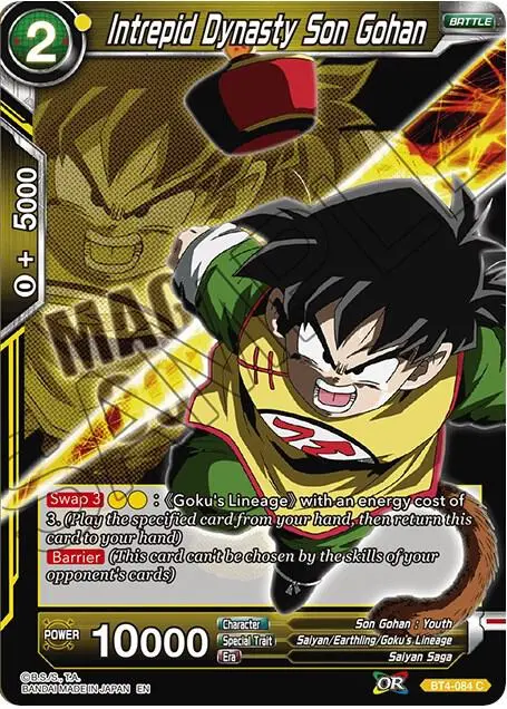 Intrepid Dynasty Son Gohan card art