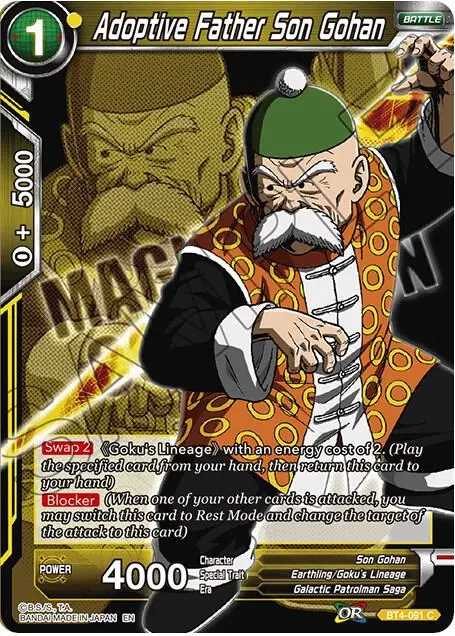 Adoptive Father Son Gohan card art