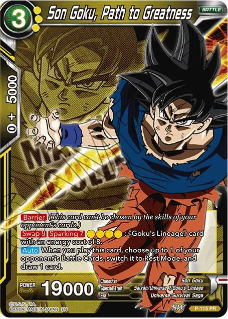 Son Goku, Path to Greatness card art