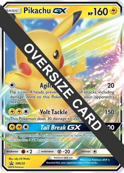 Pikachu GX - SM232 card art