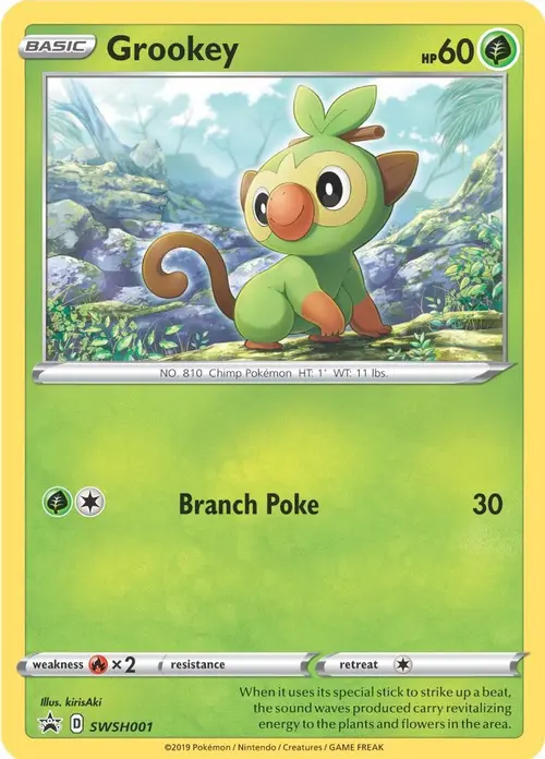Grookey - SWSH001 card art
