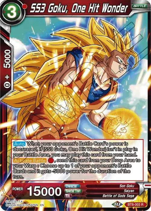 SS3 Goku, One Hit Wonder card art