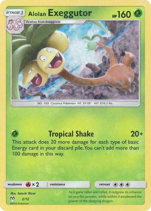 Alolan Exeggutor - 2/12 card art