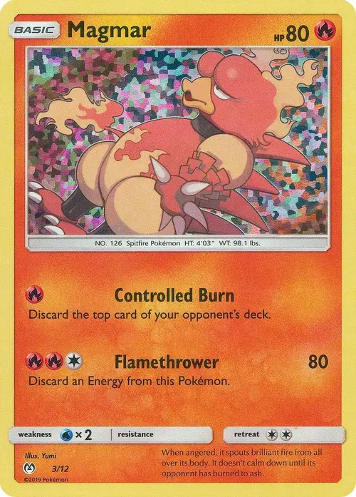 Magmar - 3/12 card art