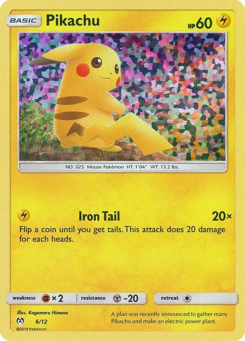 Pikachu - 6/12 card art