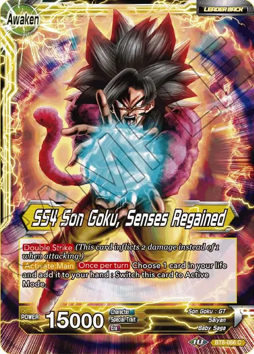 Son Goku & Pan // SS4 Son Goku, Senses Regained card art
