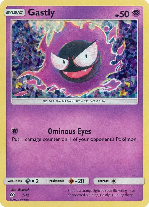 Gastly - 7/12 card art