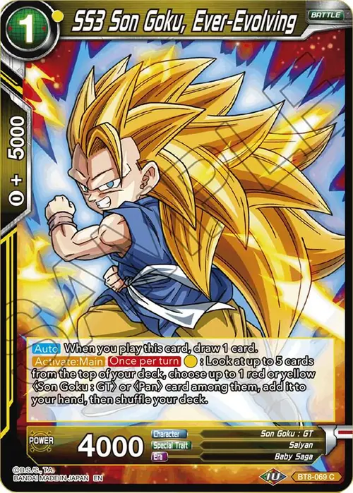 SS3 Son Goku, Ever-Evolving card art