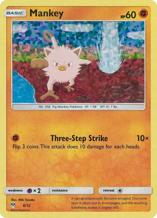 Mankey - 8/12 card art