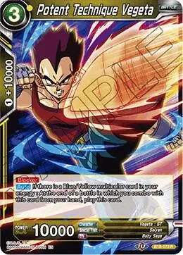 Potent Technique Vegeta card art