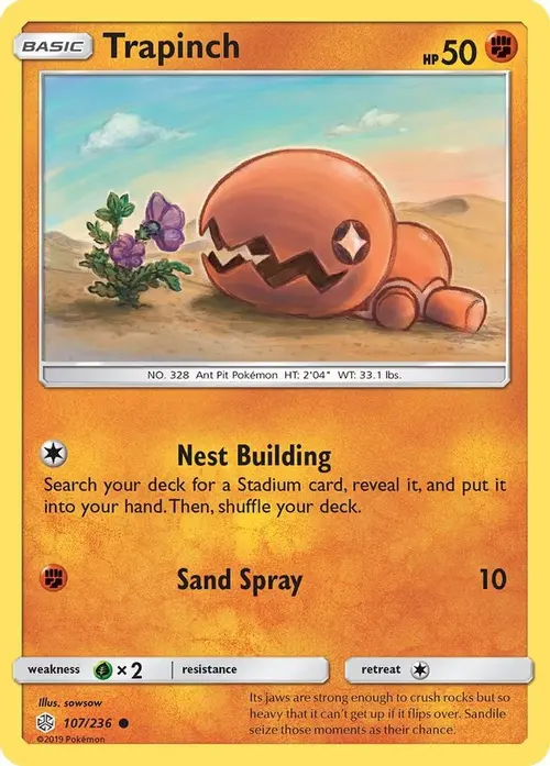 Trapinch - 107/236 card art