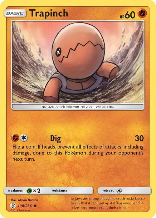 Trapinch - 108/236 card art