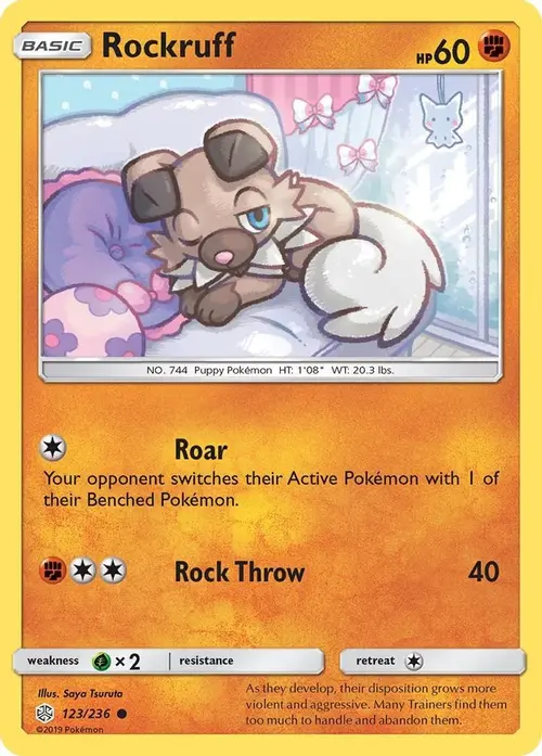 Rockruff card art