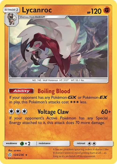 Lycanroc card art