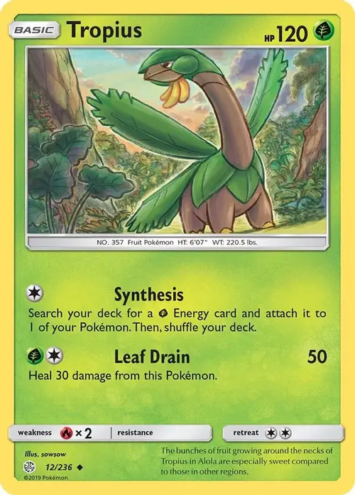 Tropius card art