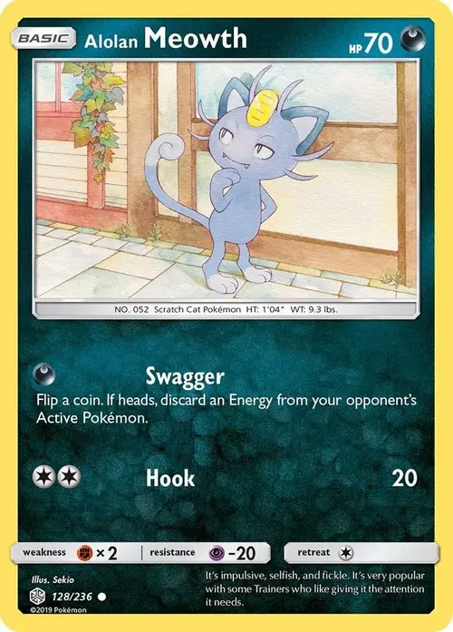 Alolan Meowth card art