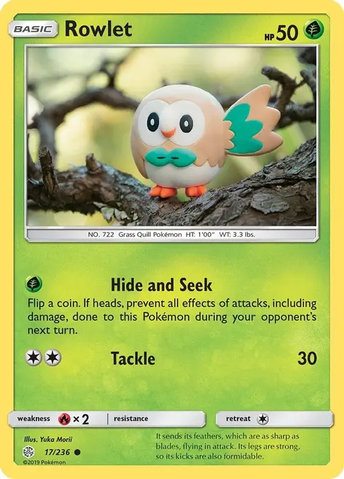 Rowlet - 17/236 card art