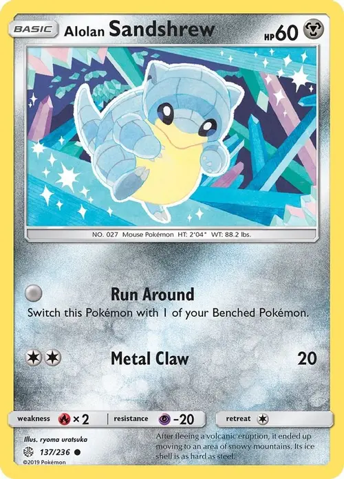 Alolan Sandshrew card art