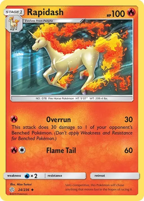Rapidash card art