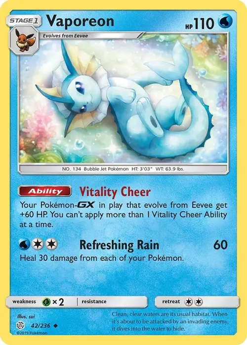Vaporeon card art