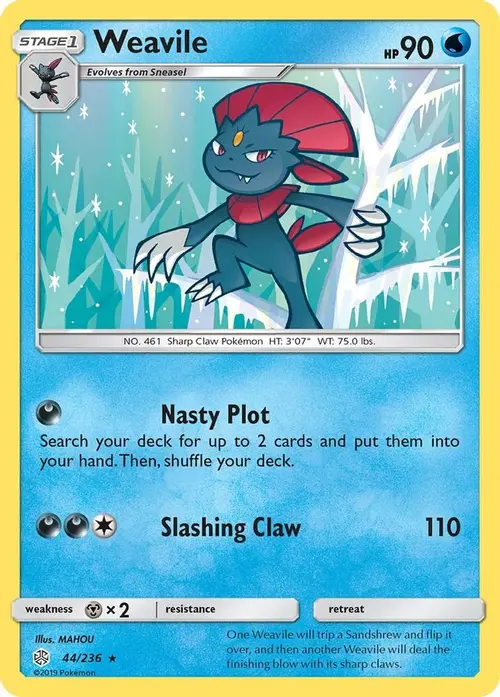 Weavile card art