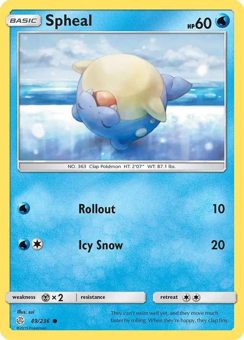 Spheal - 49/236 card art